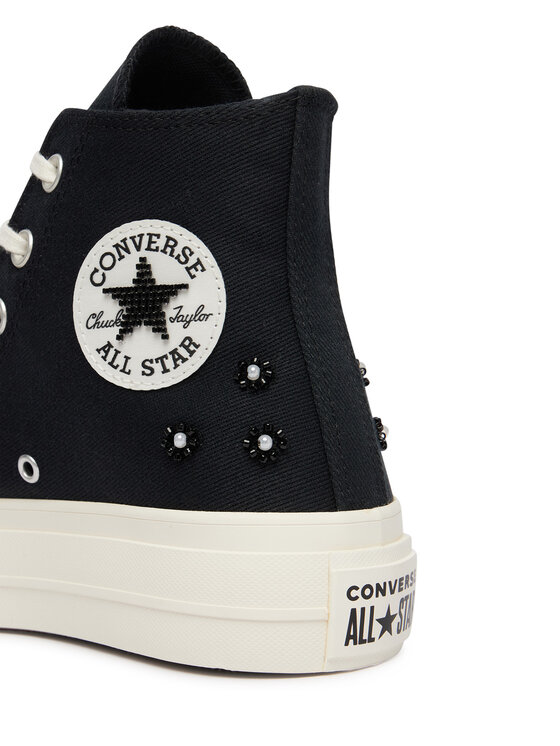 Converse Converse Plátěnky Chuck Taylor All Star Lift Platform Beads A17787C Černá