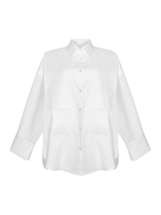 Magda Matyja Magda Matyja Koszula VIRGINIA SHIRT Biały Overshirt Fit