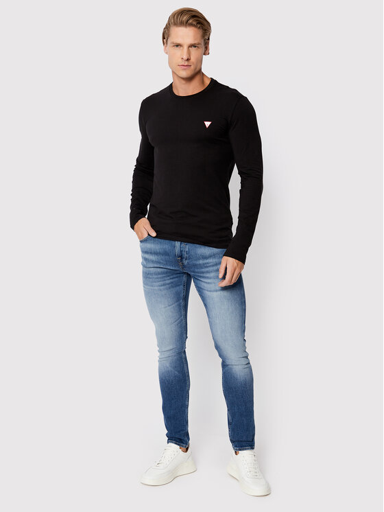 Longsleeve M2YI28 J1311 Nero Super Slim Fit