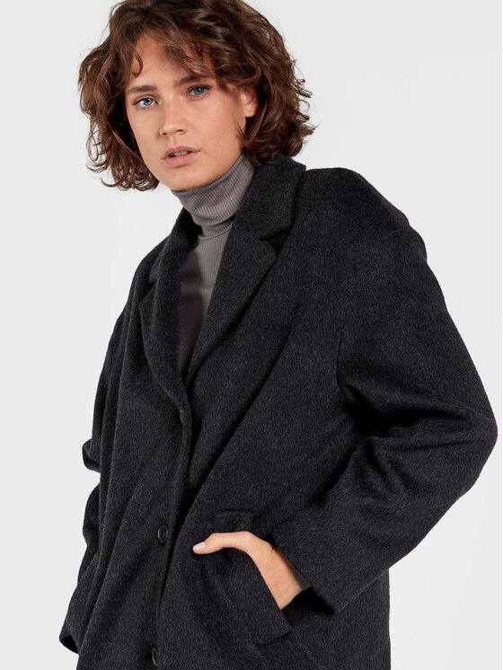 Calvin Klein Calvin Klein Palton de lână K20K204629 Gri Regular Fit
