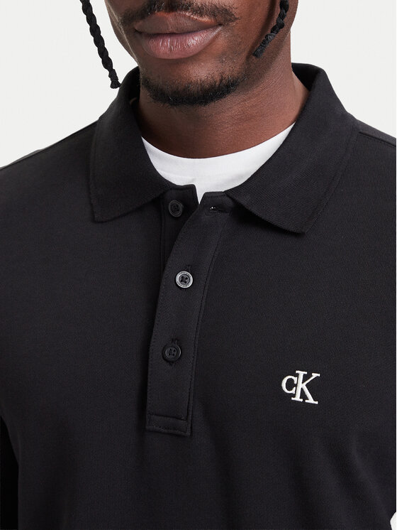Calvin Klein Jeans Calvin Klein Jeans Polo LV04RH235G Μαύρο Regular Fit