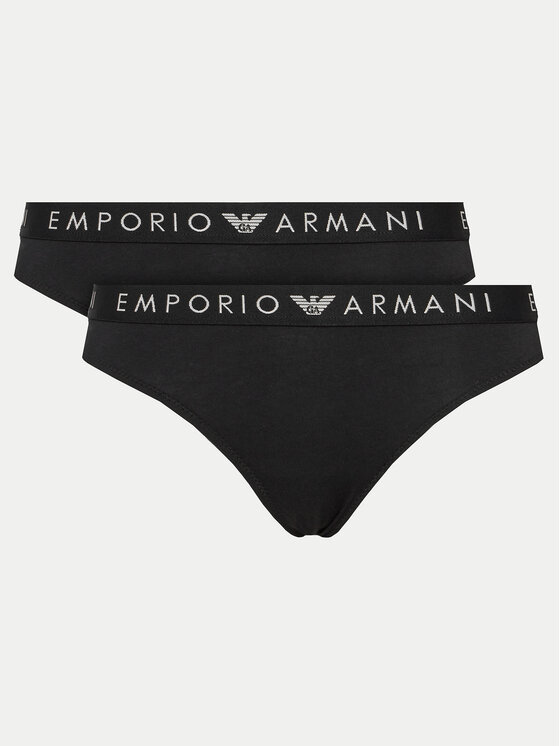 Emporio Armani Underwear 2 pāru brazīliešu biksīšu komplekts 163337 4F227 00020 Melns