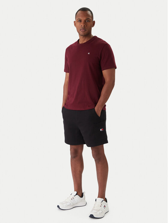 Tommy Jeans Tommy Jeans Szorty sportowe Badge DM0DM18479 Czarny Regular Fit