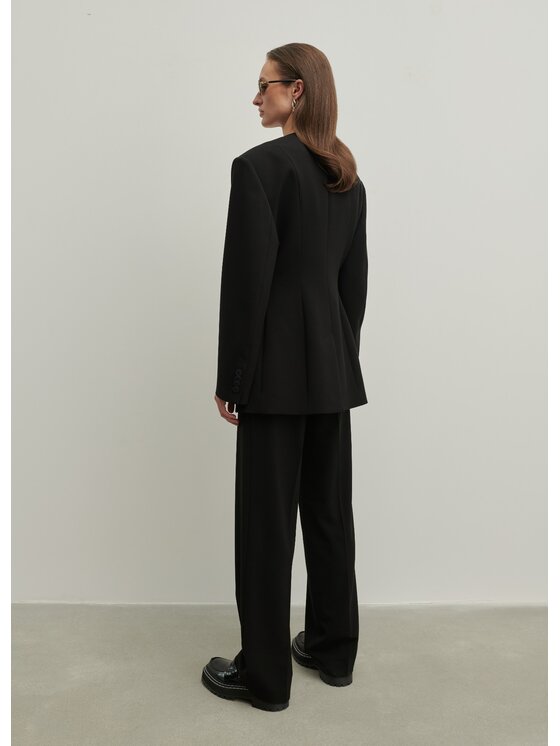 La Mania La Mania Pantalone da abito ROMANTIC 2 Nero Casual Fit