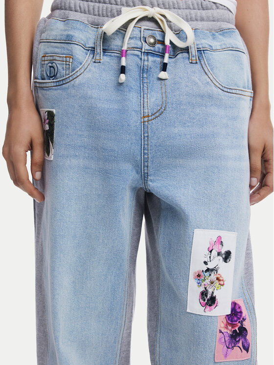 Desigual Desigual Jeansy Mnnie 25SWDD72 Modrá Loose Fit