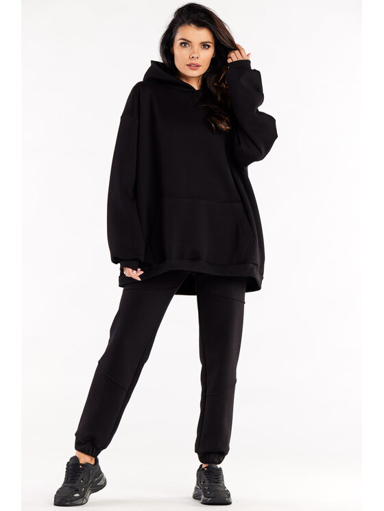 Infinite You Infinite You Mikina M323 Černá Basic Fit