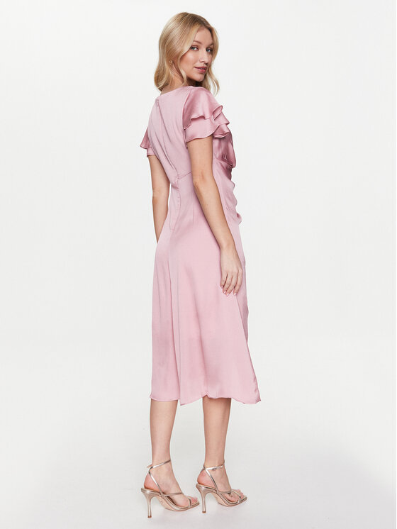 DKNY DKNY Sukienka koktajlowa DD2KM406 Różowy Regular Fit