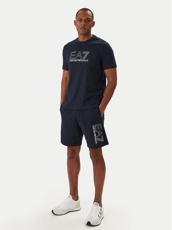EA7 Emporio Armani EA7 Emporio Armani Tričko 7M001307 AF10375 Tmavomodrá Regular Fit