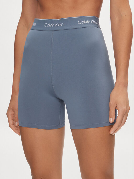 Calvin Klein Performance Športne Kratke Hlače 00GWS4L728 Modra Slim Fit