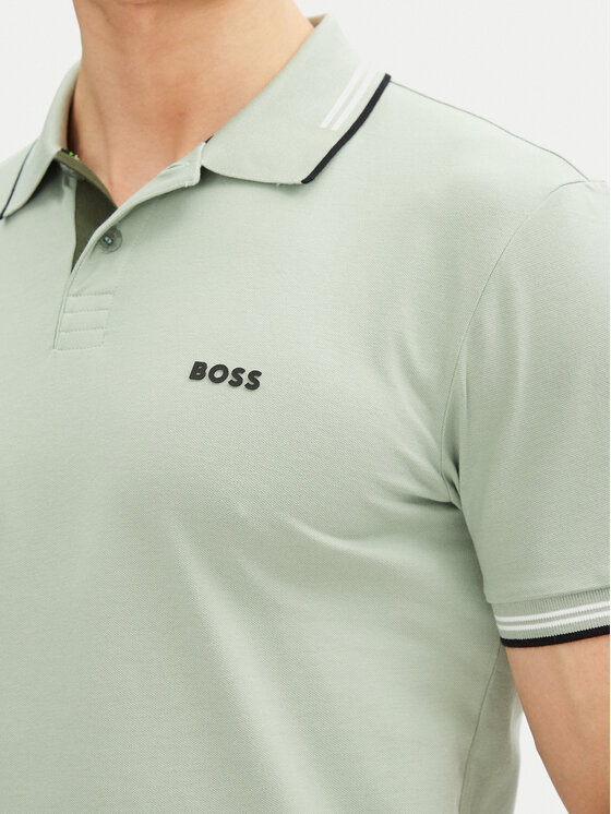 BOSS BOSS Polo Paul 50506193 Zelena Slim Fit