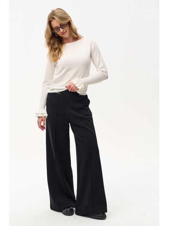 blue shadow blue shadow Sweter Daxy. Biały Regular Fit