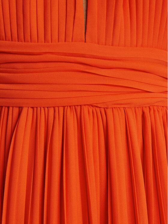 Bardot Bardot Večerné šaty Amala Pleated Halter 60031DB Červená Regular Fit