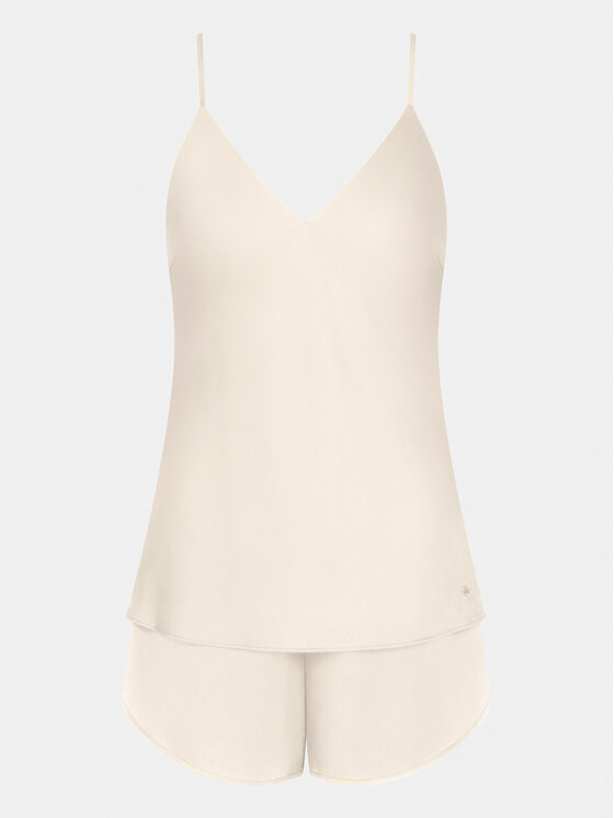 Triumph Triumph Piżama Silky Sensuality PSW X 10216532 Écru Regular Fit