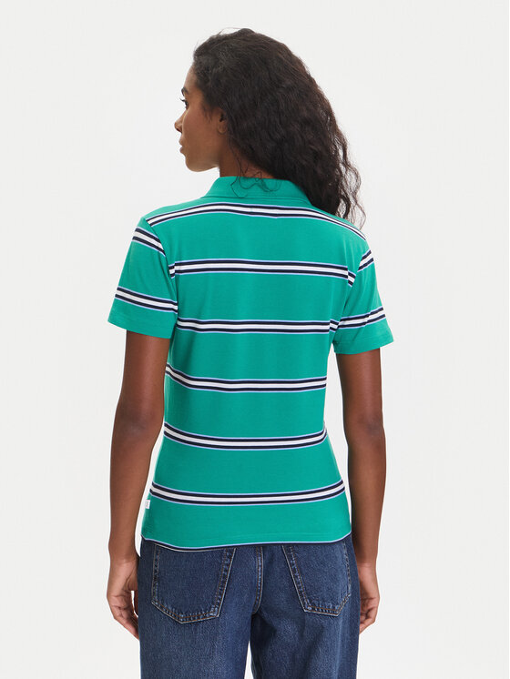 Guess Jeans Guess Jeans Top 176097 Zielony Classic Fit