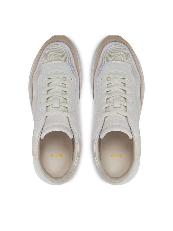 BOSS Boss Sneakersy Skylar Runn Meemb 50517232 Beżowy