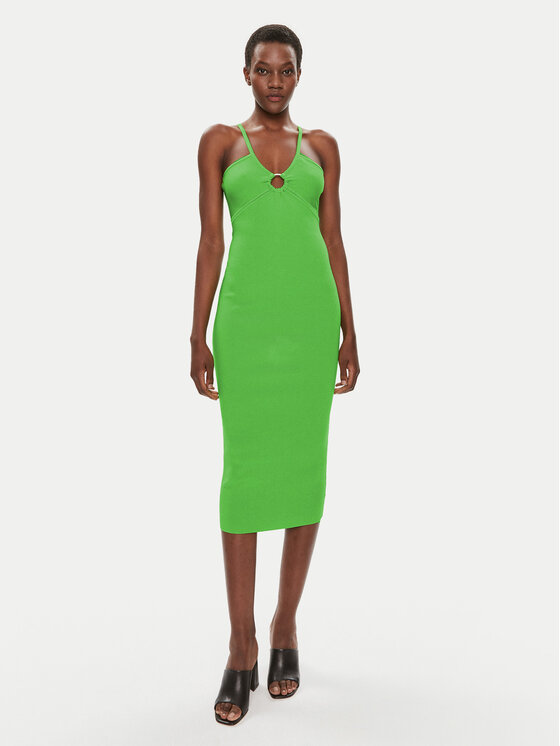 MICHAEL Michael Kors MICHAEL Michael Kors Letní šaty MS4822X33D Zelená Slim Fit