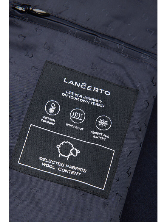 Lancerto Lancerto Płaszcz zimowy Vernol PC073225000018 Granatowy Regular Fit