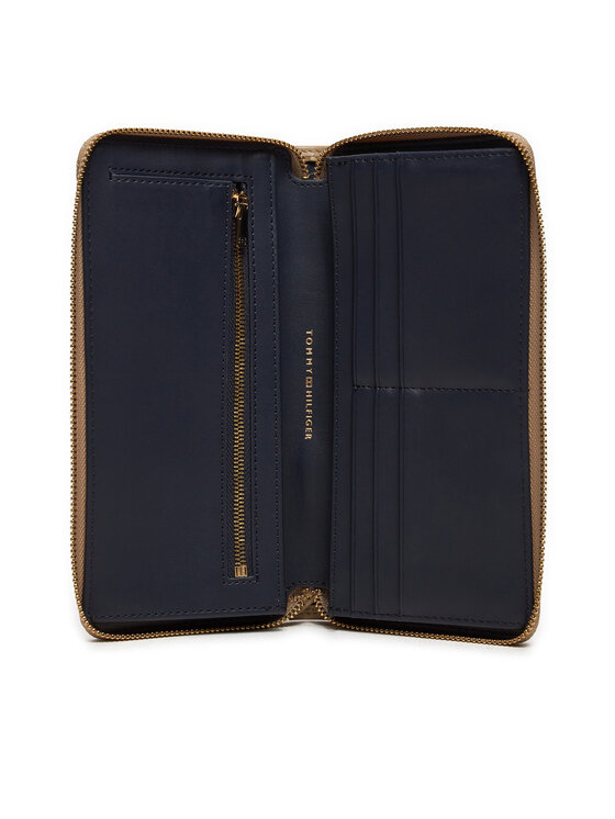 Tommy Hilfiger Tommy Hilfiger Didelė Moteriška Piniginė AW0AW16578 Smėlio