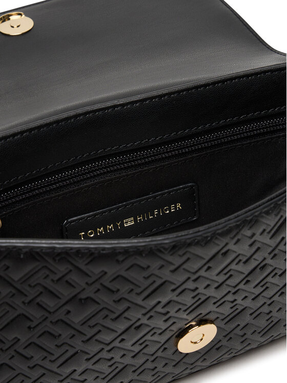 Tommy Hilfiger Tommy Hilfiger Torebka Th Icon Conv Crossover Mono AW0AW18002 Czarny