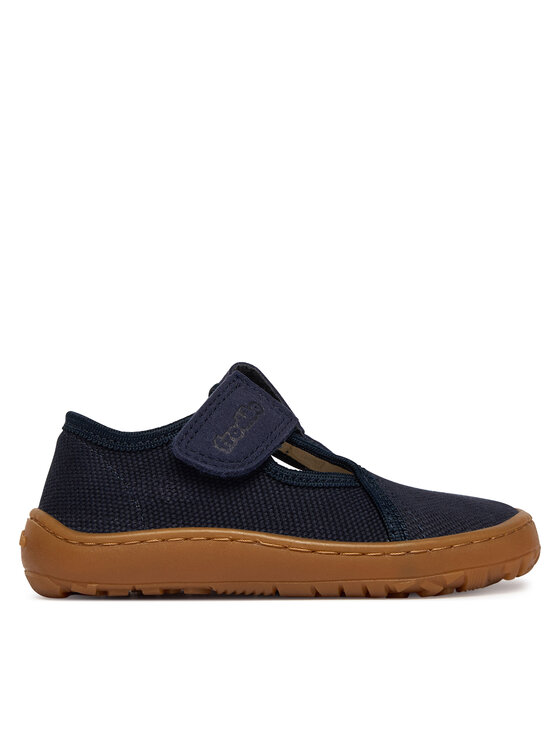 Froddo Papuci de casă Barefoot Canvas T-Bar G1700439 M Bleumarin
