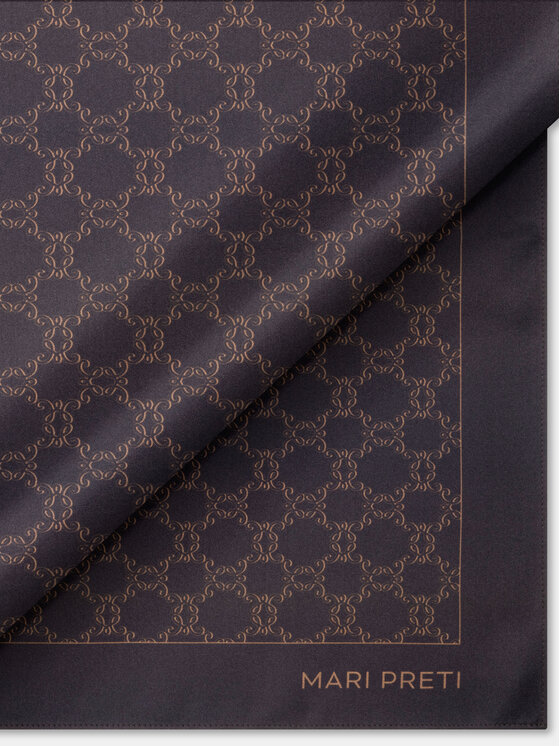 MARI PRETI MARI PRETI Foulard MONOGRAM M Marrone