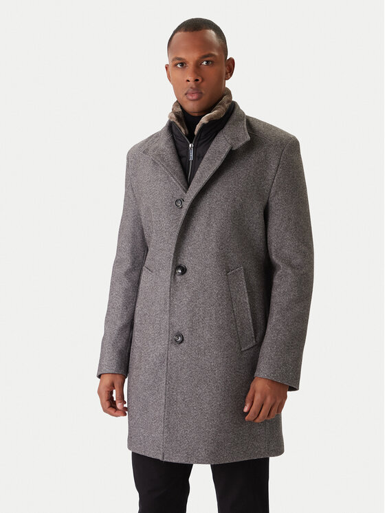 Bugatti Bugatti Prehodni plašč 821429-84204 M Siva Regular Fit