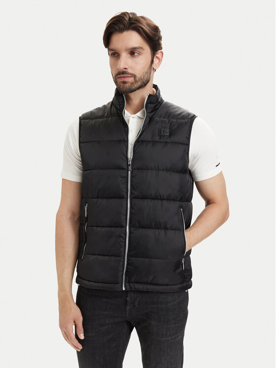 KARL LAGERFELD Vestă 505022 563592 Negru Regular Fit
