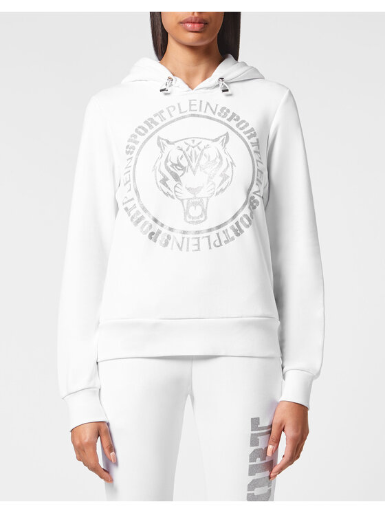 Plein Sport Plein Sport Bluza 2635 Biały Regular Fit