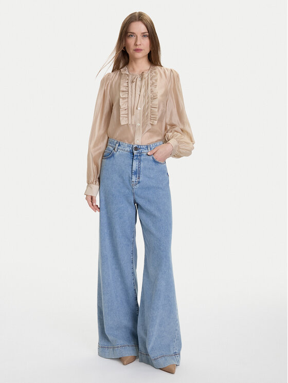 ViCOLO ViCOLO Bluza TF0256 Bež Regular Fit
