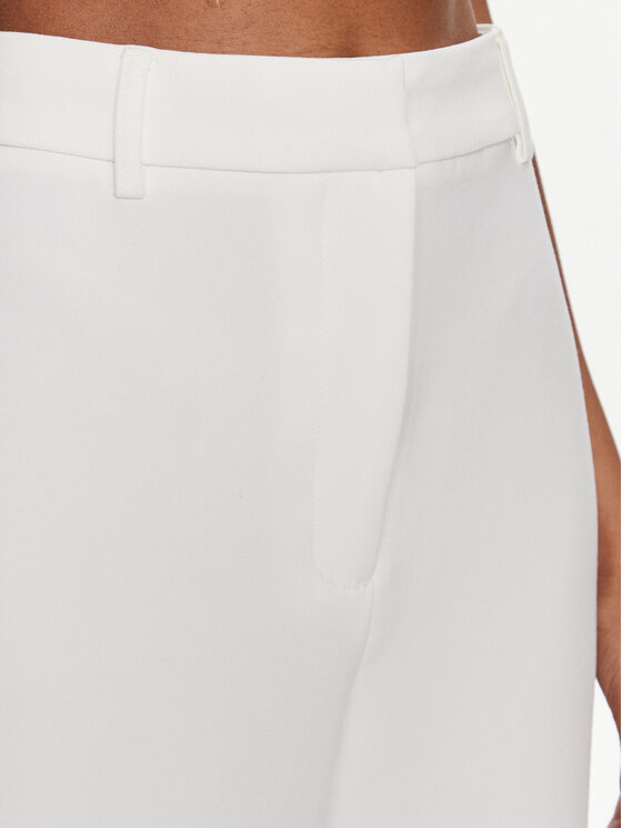 YAS YAS Kalhoty z materiálu Izzie 26032131 Bílá Regular Fit