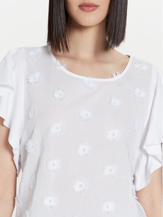 United Colors Of Benetton United Colors Of Benetton Palaidinė 30BYD107A Balta Regular Fit