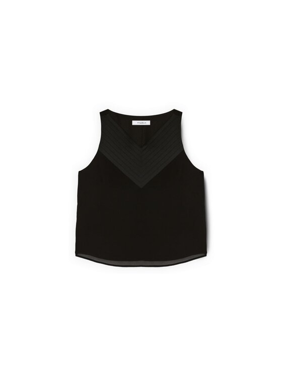 Motivi Motivi Top D036Q000543N033 Czarny Regular Fit