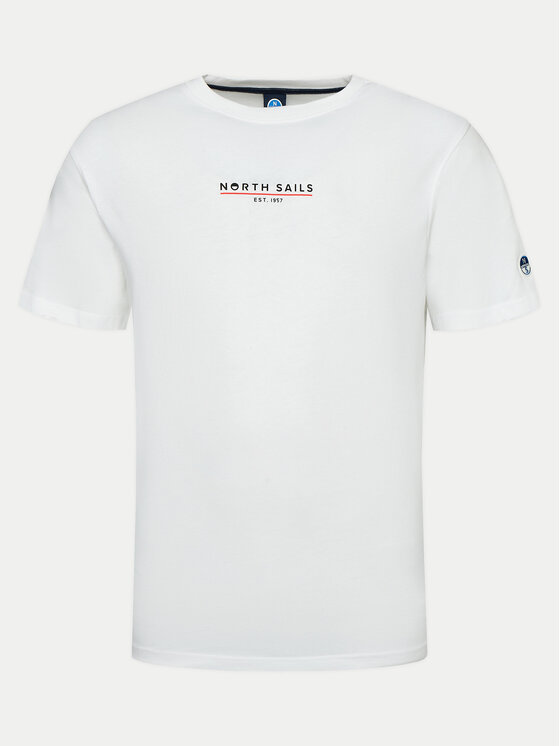 North Sails Tricou 692974 Alb Comfort Fit