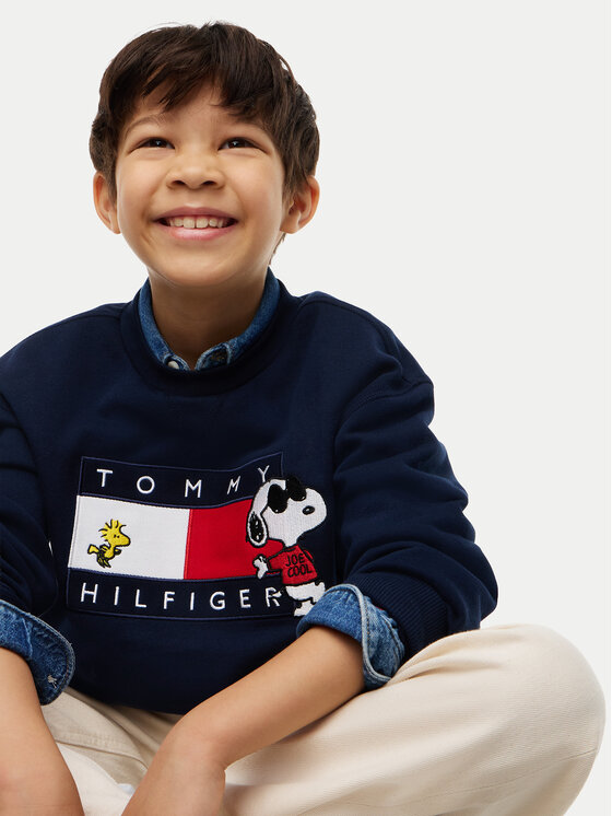 Tommy Hilfiger Tommy Hilfiger Hanorac Peanuts KS0KS00764 Bleumarin Regular Fit