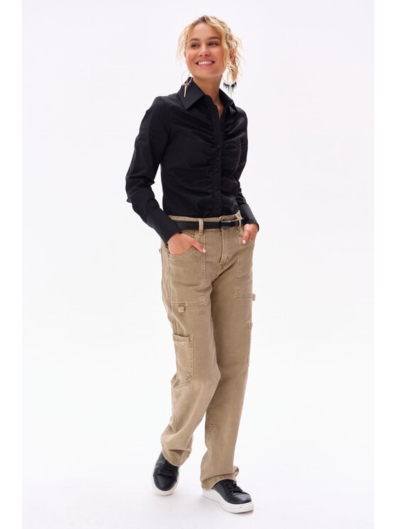 blue shadow blue shadow Body Music Czarny Regular Fit