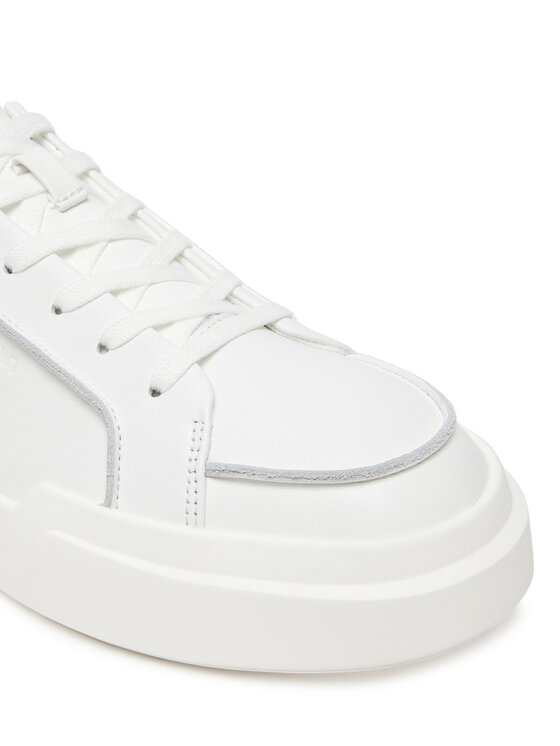 Calvin Klein Calvin Klein Sneakersy Chunky Cupsole Lace Up Lth Pinch YM0YM01454 Bílá
