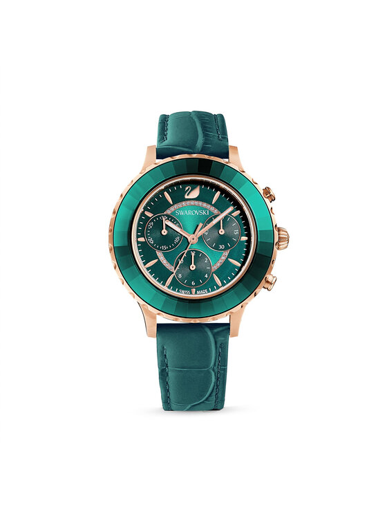 Swarovski Swarovski Ročna ura Octea Lux Chrono 5452498 Zelena