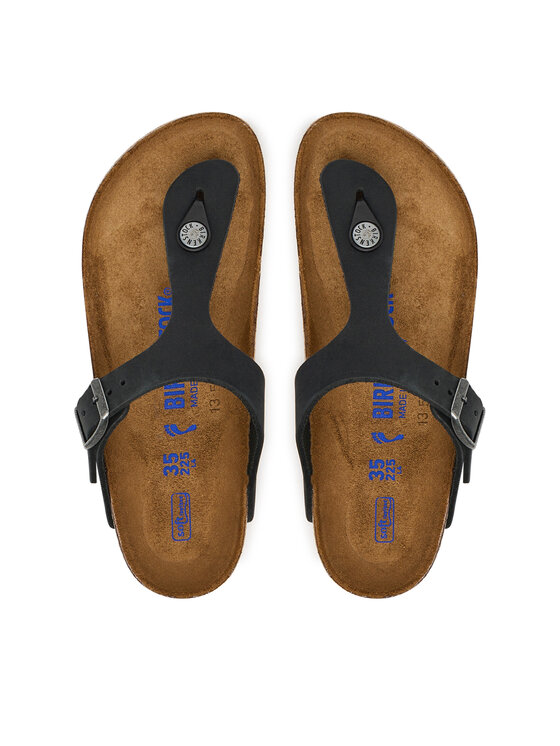 Birkenstock Birkenstock Σαγιονάρες Gizeh SFB LENB 1019015 Μαύρο