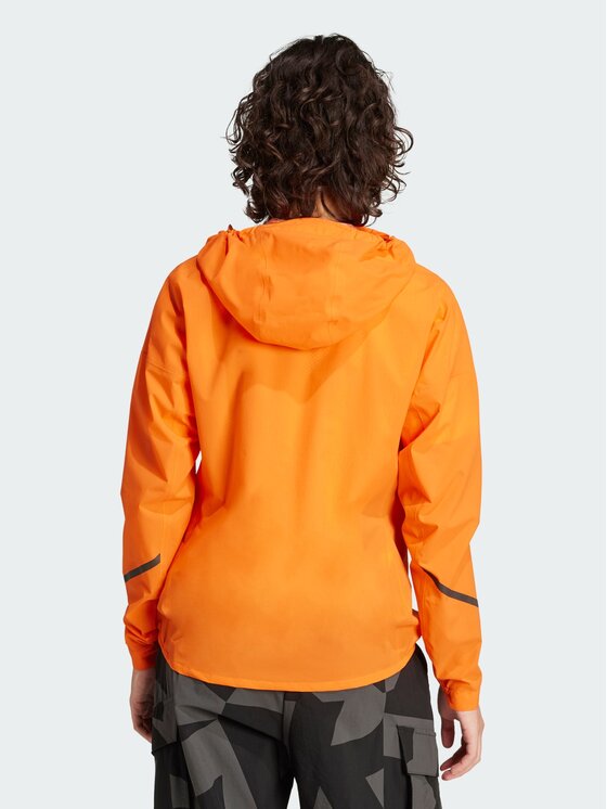 adidas adidas Kurtka do biegania 141993 Pomarańczowy Slim Fit