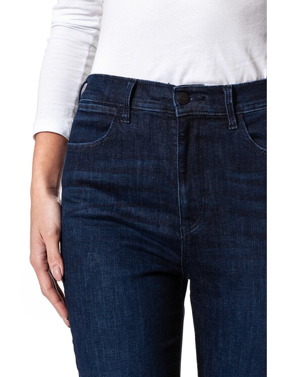 Wrangler Wrangler Jeansy SUPER HIGH SKINNY Niebieski Skinny Fit