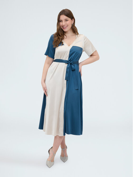 Fiorella Rubino Fiorella Rubino Vestito da giorno 7066T001745N0V4 Turchese A-Line Fit