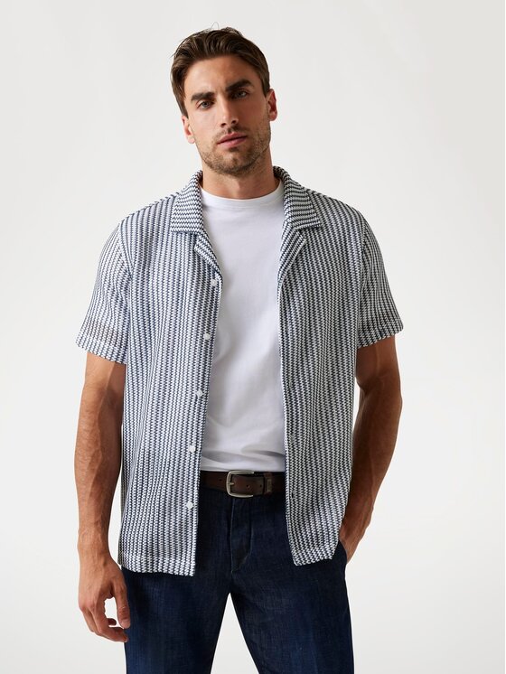 Guess Guess Koszula 176807 Niebieski Classic Fit