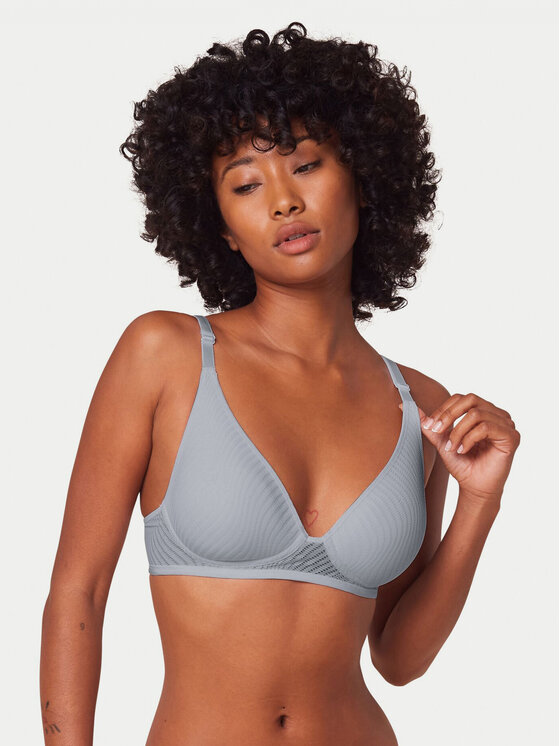 Triumph Triumph Sutien fără armătură Harmony Spotlight 10217428 Albastru