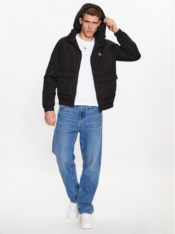 Calvin Klein Jeans Calvin Klein Jeans Μπουφάν μεταβατικό J30J323467 Μαύρο Regular Fit