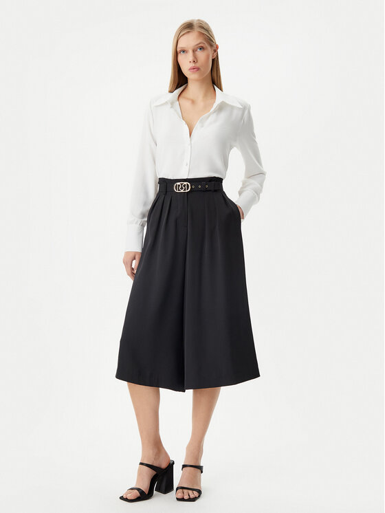 Rinascimento Rinascimento Kalhoty culottes CFC0122530003 Černá Regular Fit