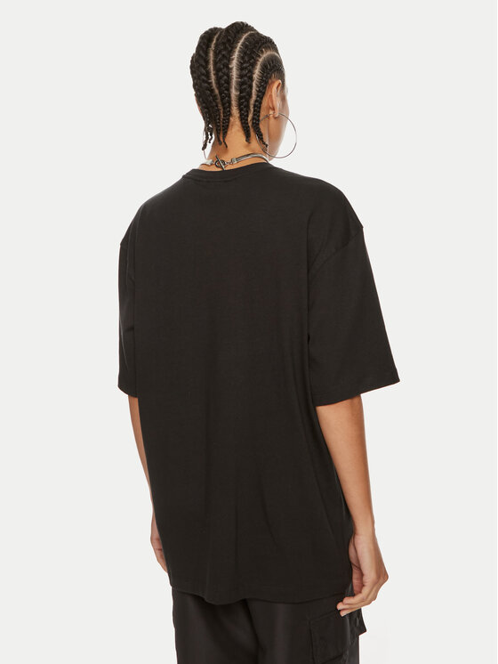 adidas adidas Футболка Essentials Boyfriend IY7321 Чорний Oversize