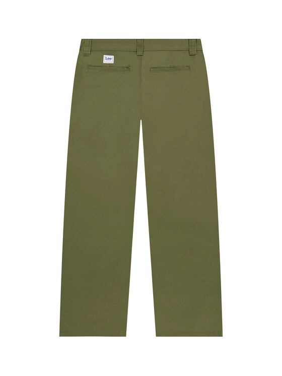 Lee Lee Jeansy LOOSE WORKWEAR CHINO Zielony Loose Fit