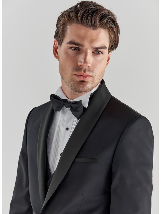 Pako Lorente Pako Lorente Marynarka P000B-3S-001 Czarny Slim Fit