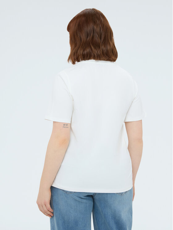 Fiorella Rubino Fiorella Rubino T-Shirt G07FL009024N011 Biały Regular Fit