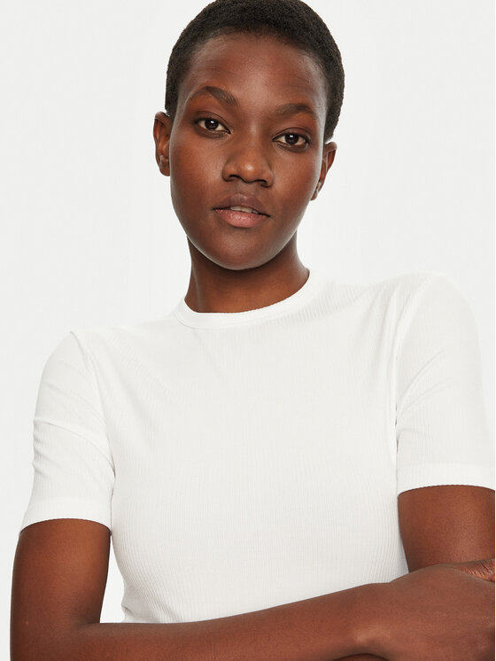 Calvin Klein Calvin Klein T-Shirt K20K208052 Biały Slim Fit